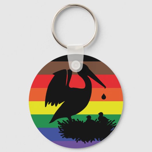 Pelican Pride Sleutelhanger (Achterkant)