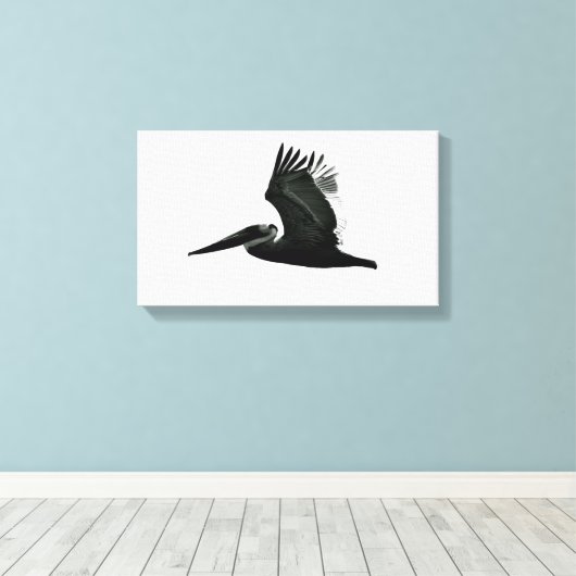 Pelican Print - 'In Flight' (Insitu (Houten vloer))