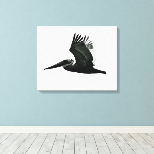 Pelican Print - 'In Flight' (Insitu (Houten vloer))