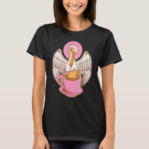 Pelican probeert Capybara te eten T-shirt