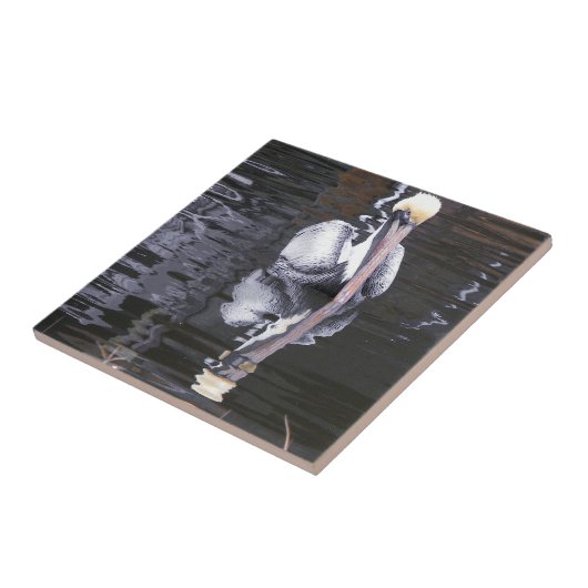 Pelican Reflecting Tegeltje (Zijkant)