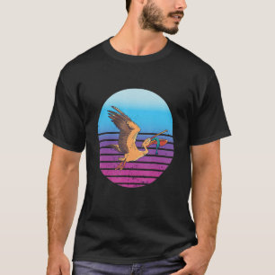 Pelican  Retro Sunset Pelican Tropical Bir T-shirt
