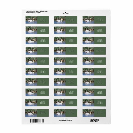 Pelican Return Address Label (Full Sheet)