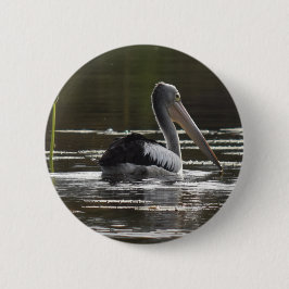 PELICAN RURAL QUEENSLAND AUSTRALIË RONDE BUTTON 5,7 CM