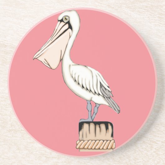 Pelican Sandstone Drink Onderzetter (Voorkant)