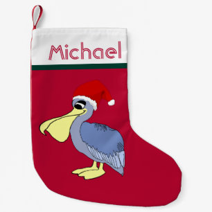 Pelican Santa Kerstmis (rood) Kleine Kerstsok