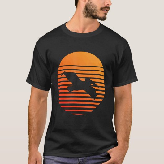 Pelican Shadow Silhouette voor een zon T-shirt (Voorkant)