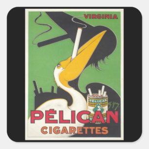 Pelican Sigs -  sigaretten Vierkante Sticker