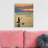 Pelican start op zonsondergang Golfkust Florida Canvas Afdruk (Insitu (Woonkamer))