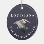 Pelican State 1812 Keramisch Ornament (Links)
