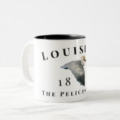Pelican State 1812 Two Toned Coffee Cup Tweekleurige Koffiemok (Voorkant links)