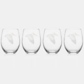 Pelican Stemless wijnglas - 4 set Wijnglas Zonder Voet (Achterkant)