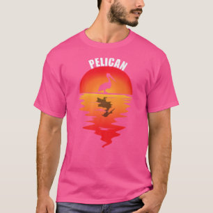 Pelican  Sunset Animal Tropical Bird Pelica T-shirt