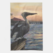 Pelican Sunset Kitchen / Handhanddoeken Theedoek (Verticaal)
