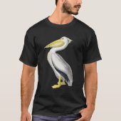 Pelican T-shirt  Bird Graphic T-shirt White Pel (Voorkant)