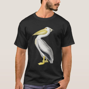 Pelican T-shirt  Bird Graphic T-shirt White Pel