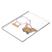 Pelican Tries to Eat Capybara Funny Cute Kawaii Notitieboek (Linkerzijde)