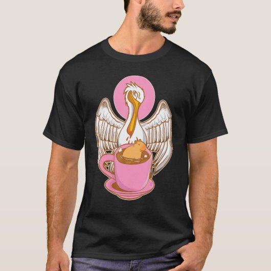 Pelican Tries To Eat Capybara T-shirt (Voorkant)