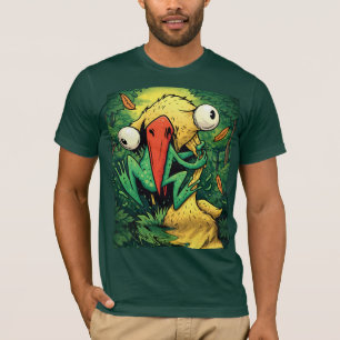 Pelican vs Kikker Moeras Geef Nooit Op Grappig T-S T-shirt