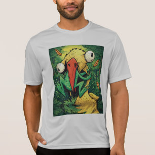 Pelican vs Kikker Moeras Geef Nooit Op Grappig T-S T-shirt