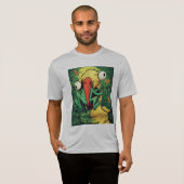Pelican vs Kikker Moeras Geef Nooit Op Grappig T-S T-shirt (Voorkant volledig)