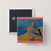 Pelican Watch Vierkante Button 5,1 Cm (Voorkant /achterkant)