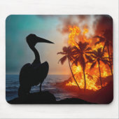 Pelican Watching Coastal Wildfire Muismat (Voorkant)