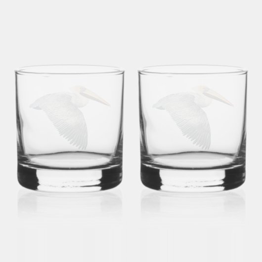 Pelican Whiskey Glass - 2 set Whisky Glas (Achterkant)