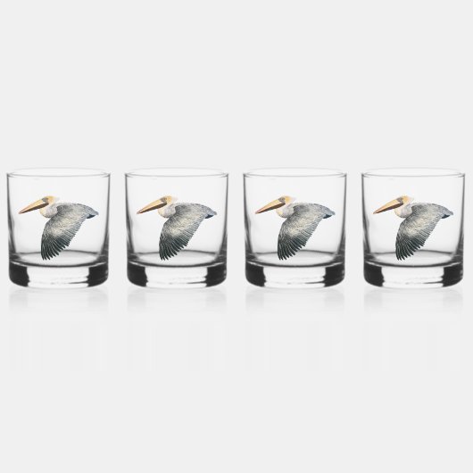 Pelican Whiskey Glass - 4 set Whisky Glas (Voorkant)