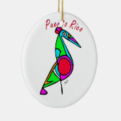 Pelícano Taíno Keramisch Ornament (Rechts)