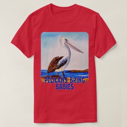 Pelicans brengen baby's t-shirt (Design voorkant)