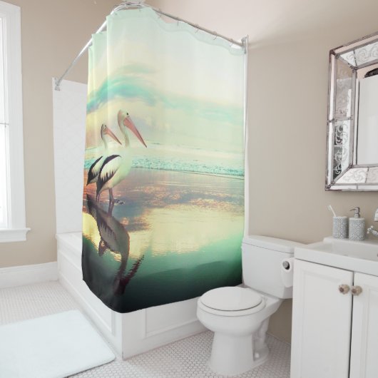 Pelicans Douchegordijn (In situ)