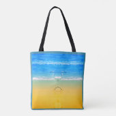 Pelicans Love On The Beach  Tote Bag (Achterkant)