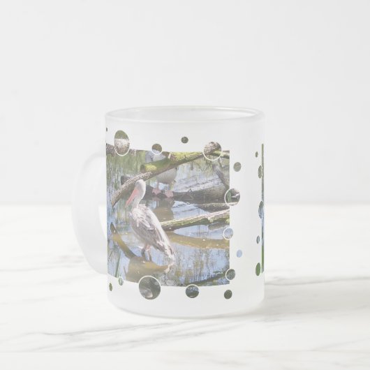 PELICANS MATGLAS KOFFIEMOK (Voorkant links)