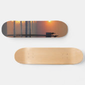Pelicans Sunrise Ocean Daytona Beach FL Skateboard (Horizontaal)