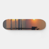Pelicans Sunrise Ocean Daytona Beach FL Skateboard (Horizontaal)