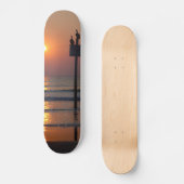 Pelicans Sunrise Ocean Daytona Beach FL Skateboard (Voorkant)