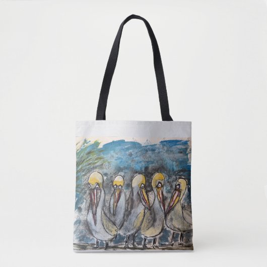 Pelikaan Boodschappentas Tote Bag (Voorkant)