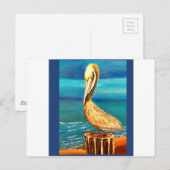 PELIKAAN BRIEFKAART (Voorkant / Achterkant)