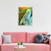 PELIKAAN CANVAS AFDRUK (Insitu (Woonkamer))