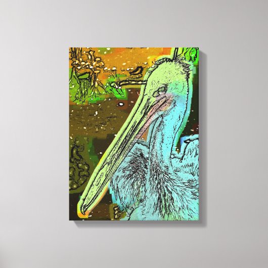 PELIKAAN CANVAS AFDRUK (Voorkant)
