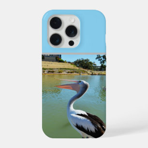 Pelikaan die een storm zingt, iPhone 15 pro case
