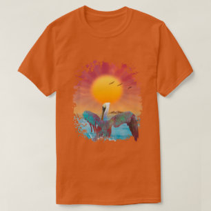 PELIKAAN EILAND ZONSONDERGANG T-SHIRT