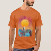 PELIKAAN EILAND ZONSONDERGANG T-SHIRT (Voorkant)