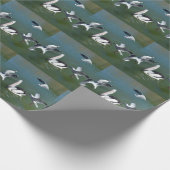 Pelikaan en de poort crashers, cadeaupapier (Hoek)