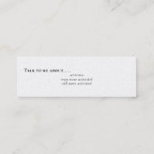 Pelikaan en laurierkrans mini visitekaartje (Achterkant)