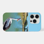 Pelikaan geeft weerwoord, iPhone hoesje (Achterkant horizontaal)