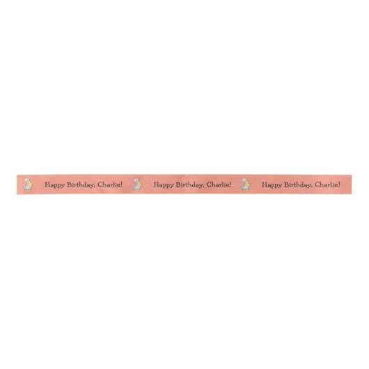 Pelikaan illustratie aangepaste tekst lint (Voorkant)