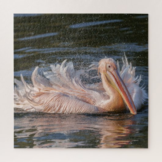 Pelikaan in beweging legpuzzel (Verticaal)