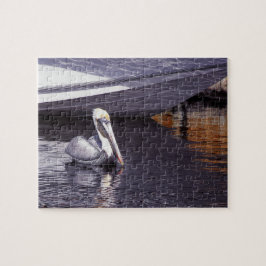 Pelikaan in het water legpuzzel